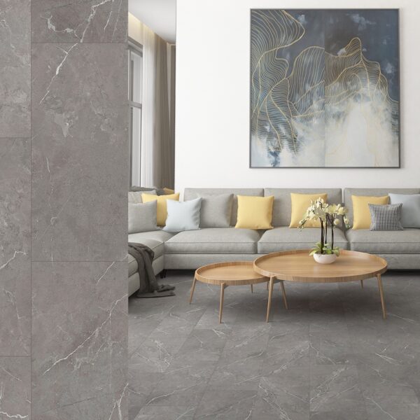 Betonlook PVC vloer marble grey gray